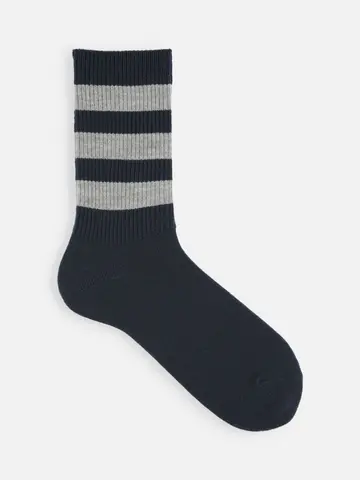 【Tabio MEN】リブベタ３ラインレギュラー丈ソックス