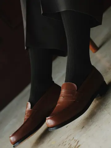 【Tabio MEN】【ベストセラー】 9×2リブソックス