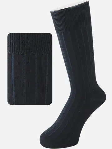 【Tabio MEN】9×2太リブソックス(27.0～29.0cm)