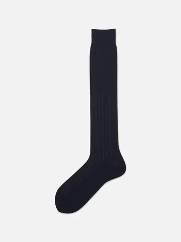 【Tabio MEN】定番/チョークストライプロングホーズ(27.0～29.0cm)