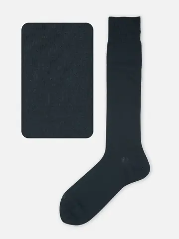 【Tabio MEN】【定番】メンズ スーピマコットン無地ロングホーズ