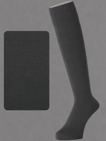 【Tabio MEN】連続シルケット ベタロングホーズ