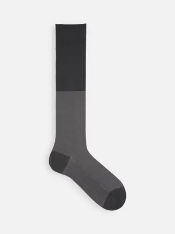 【Tabio MEN】スーピマJQバーズアイロングホーズ