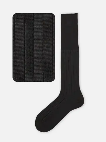 【Tabio MEN】【ベストセラー】9×2リブロングホーズ