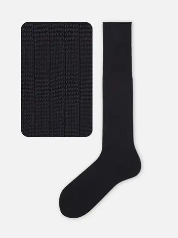 【Tabio MEN】【定番】 9×2リブロングホーズ(27.0~29.0cm)