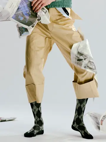 M A S U × Tabio MEN ANGEL ARGYLE SOCKS