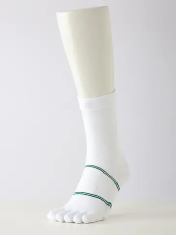 TABIO BASEBALL 五本指クルーソックス(25～27cm)