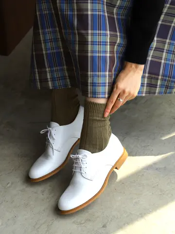 【WEB限定】上品な大人カラーリブショートソックス