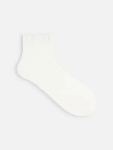 【WEB限定・ドライタッチ】絶妙な丈のリブショートソックス