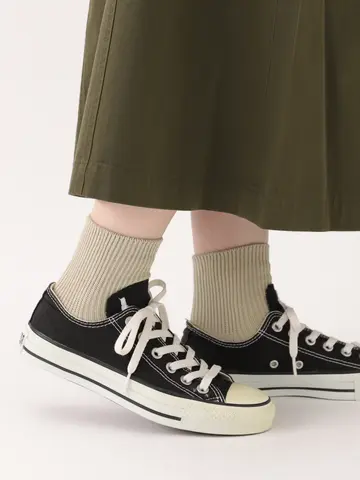 【WEB限定・ドライタッチ】絶妙な丈のリブショートソックス