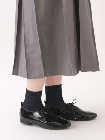 【WEB限定・ドライタッチ】絶妙な丈のリブショートソックス
