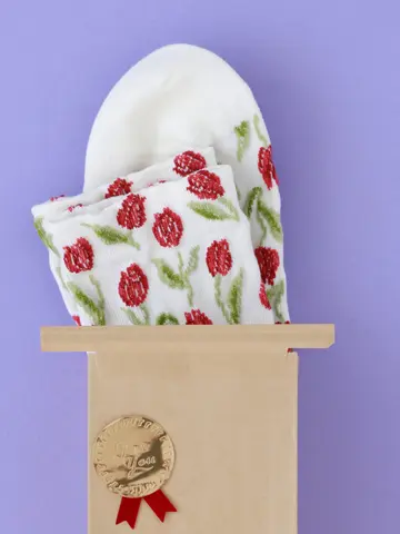 【WEB限定】プチギフト チューリップフロートショートソックス