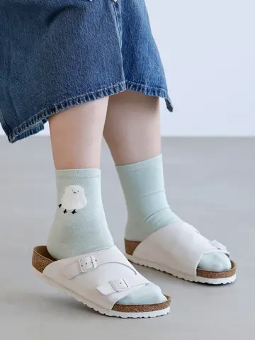 【WEB限定】もふもふ動物ショートソックス / 24.5-26.5cm 