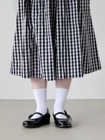 【WEB限定】薄手6×2リブショートソックス