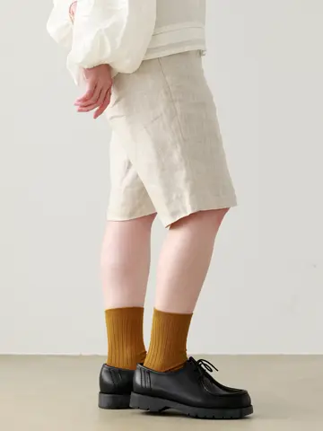 【WEB限定】薄手6×2リブショートソックス