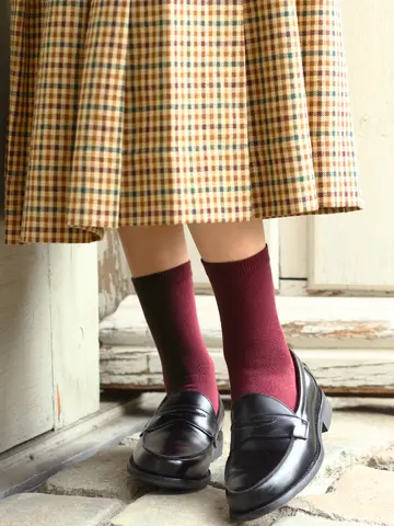 【WEB限定40色】オールシーズン履けるカラフルソックス