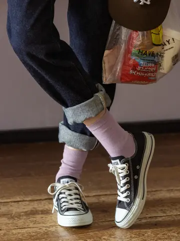 【WEB限定40色】オールシーズン履けるカラフルソックス