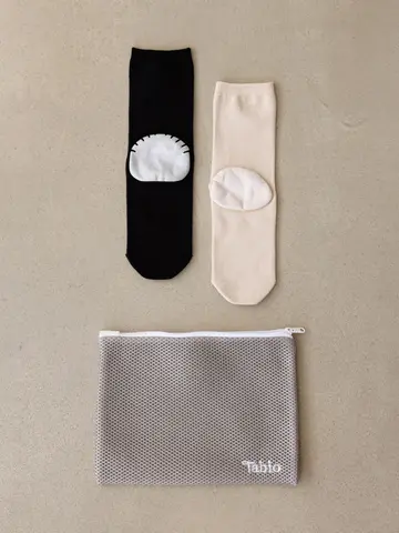 【WEB限定】かかとケアコットンブレンドソックス 洗濯ネット付2足セット