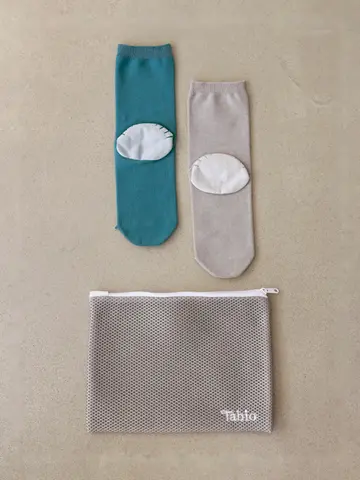 【WEB限定】かかとケアコットンブレンドソックス 洗濯ネット付2足セット