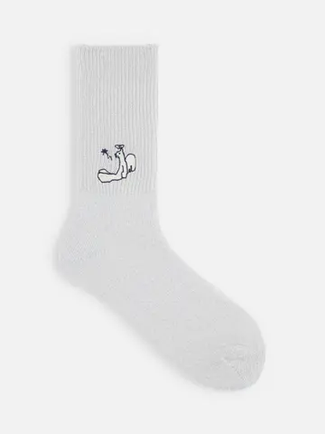 岡山限定【llnuit】天使刺繍Mixグリッターラメソックス