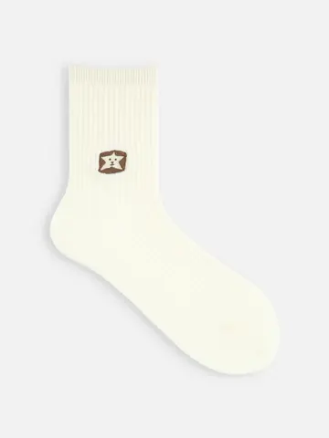 岡山限定【llnuit】星刺繍 PUREWOOL2×2リブクルー