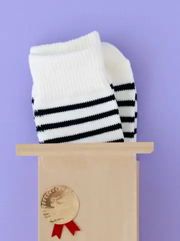 【WEB限定】プチギフト ボーダーソックス