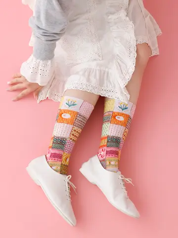 【WEB限定・予約受注】東ちなつコラボ タイルシュガープリントソックス