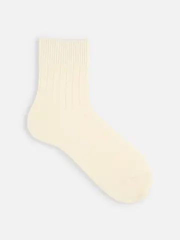 【Tabio MEN】WEB限定/ローゲージ5×1リブショート丈ソックス