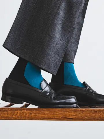 【タビオメン】Tabio chicバイカラーレギュラーソックス