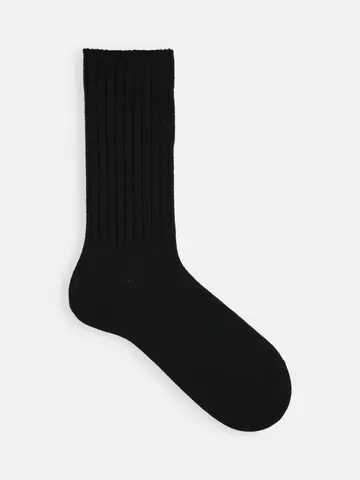 【Tabio MEN】 クラシックリブクルー丈ソックス（23.0～25.0cm）