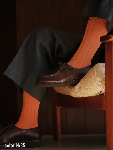 【WEB限定】TABIO'S COTTON 太リブレギュラーソックス(23.0～25.0cm)