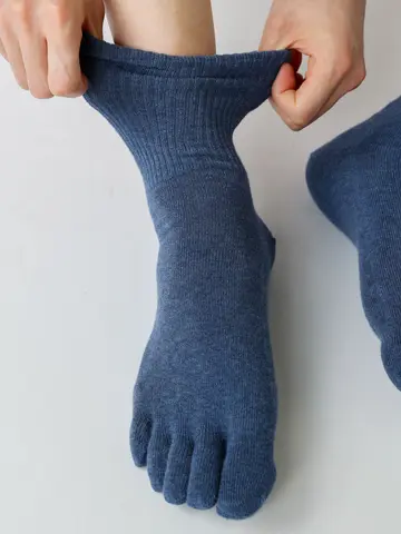 【Tabio MEN】ゴムゆるlight五本指レギュラーソックス