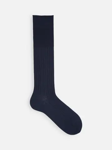 【TABIO’S COTTON】リブロングホーズ丈ビジネスソックス