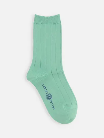 【TABIO’S COTTON】FatRib クルー丈ソックス(19-21㎝)