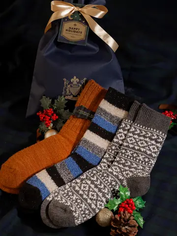 【Tabio MEN】COZY WINTER TEXTURE SET