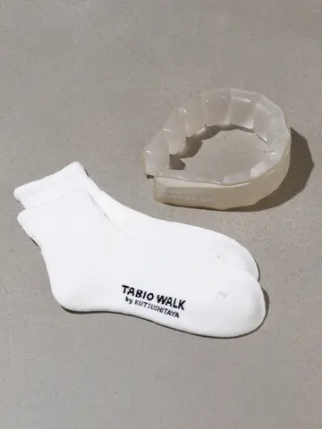 【WEB限定】FIVES×TABIO WALK 魔氷リング＋パイルソックスセット【ホワイト】