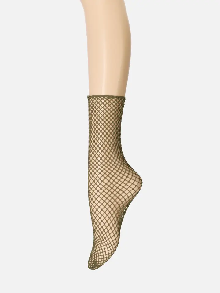フィッシュネットバックリボンソックス
