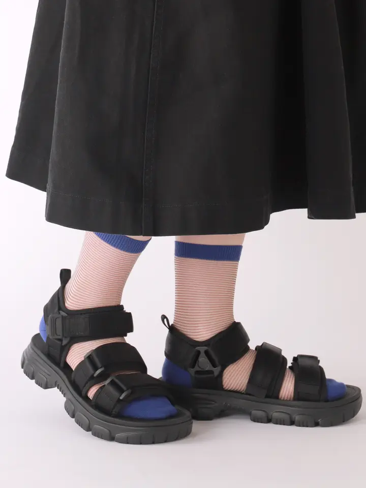SALE シアーマルチボーダーソックス ( 011141473 ) | 靴下屋公式通販