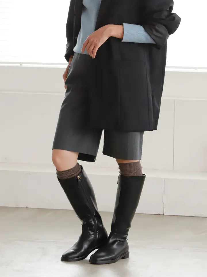 紡毛リブレッグウォーマー ( 011400125 ) | 靴下屋公式通販 Tabio