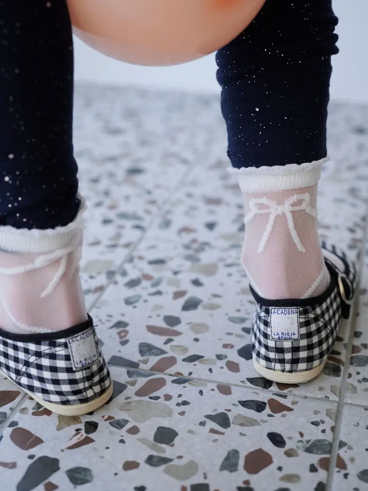 キッズ レースアップシアーショートソックス19～21cm ( 013133339  