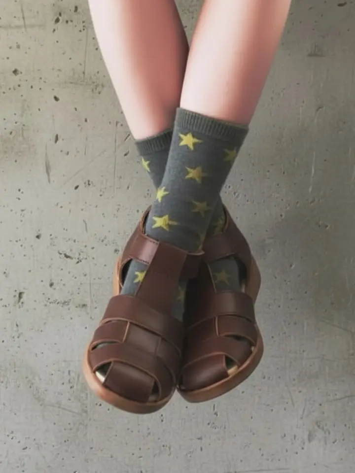 キッズ】星柄リンクスソックス / 19-21cm ( 013143339 ) | 靴下屋公式