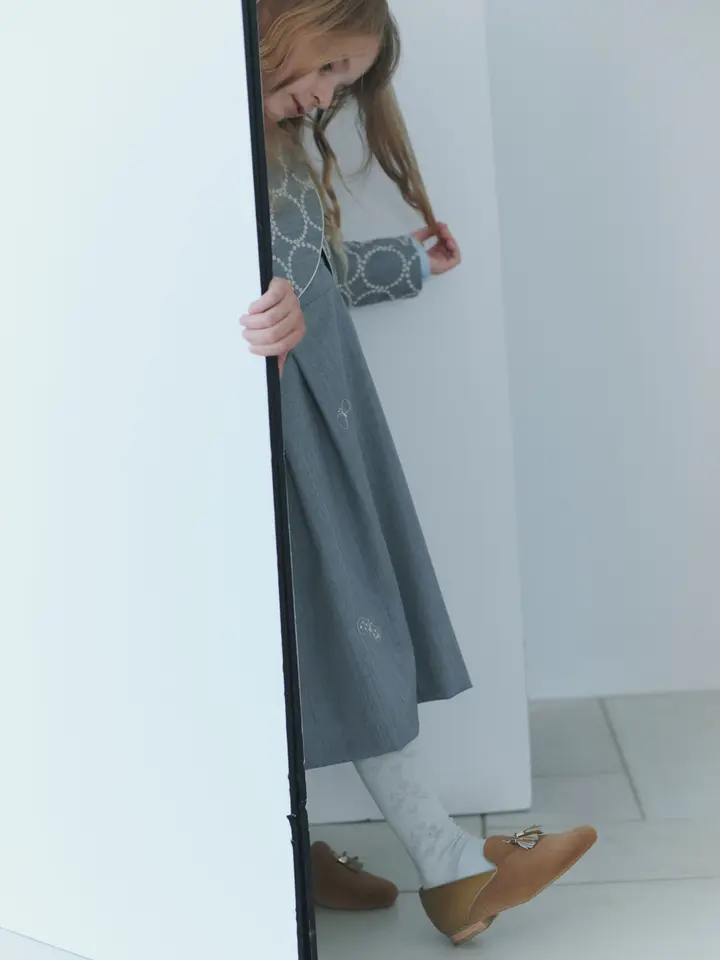 キッズ フロートリボン柄ハイソックス19～21cm ( 013173323 ) | 靴下屋