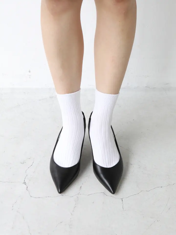 【もものたねさま専用】23.5【未使用】PELLICO 2足セット シルケット5×2リブショートソックス ( 021131990 ) | 靴下屋公式通販