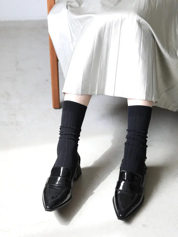 梳毛8×2リブソックス ( 021140923 ) | 靴下屋公式通販 Tabio