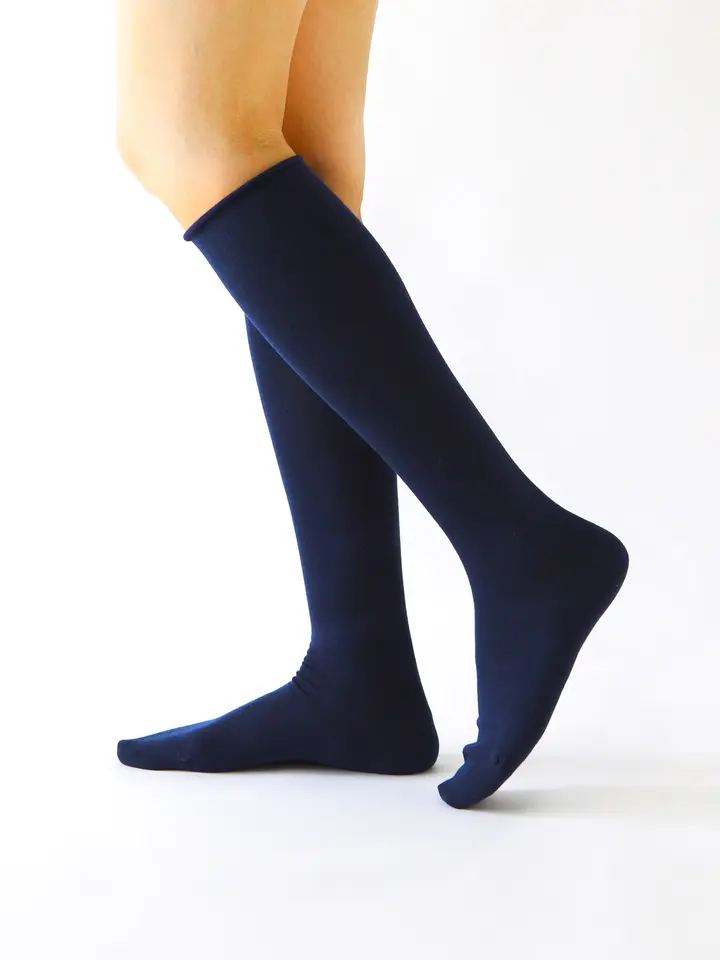 エンゼル 履き口ゆるーい靴下 すべり止め付 グレー 22-24cm