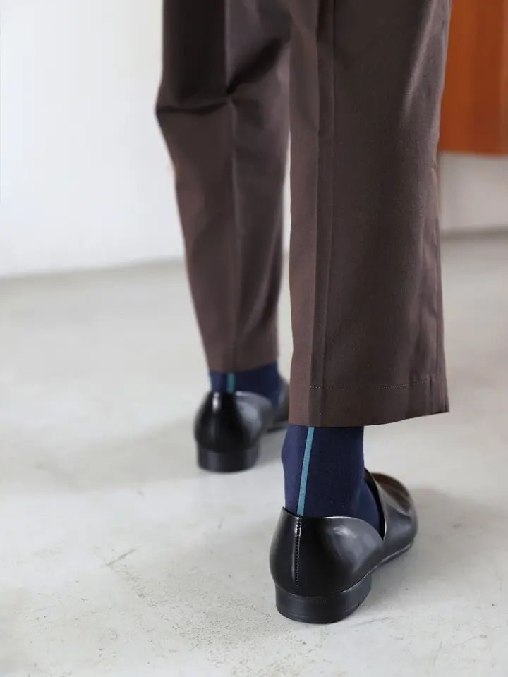 毛混バックシームソックス(25.0～27.0cm) ( 022140066 ) | 靴下屋公式