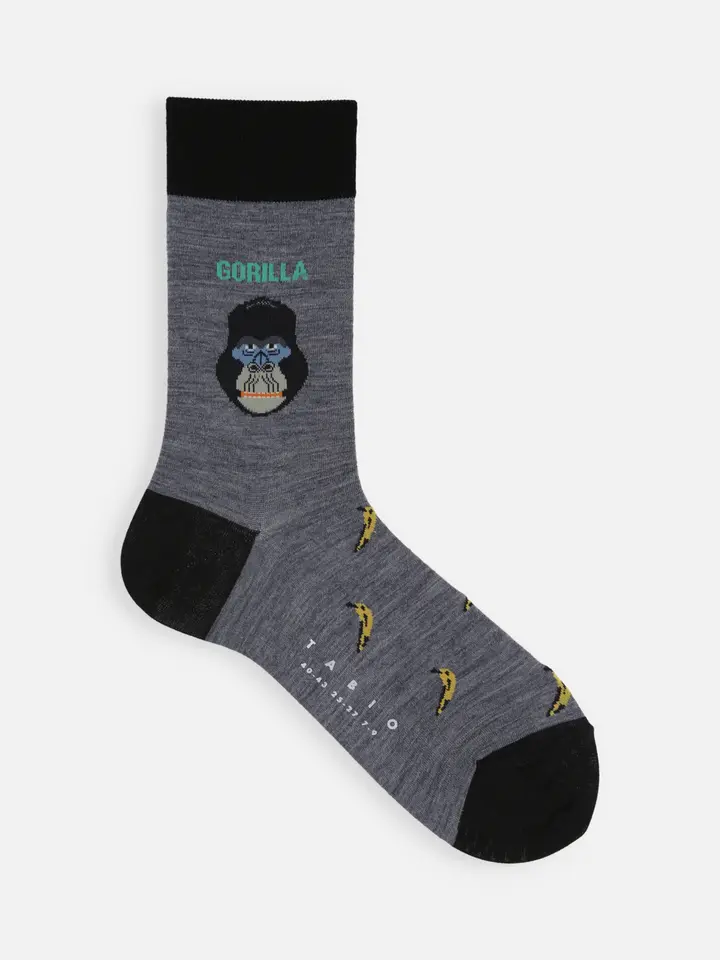 メンズ】ゴリラ柄ソックス ( 022140111 ) | 靴下屋公式通販 Tabio