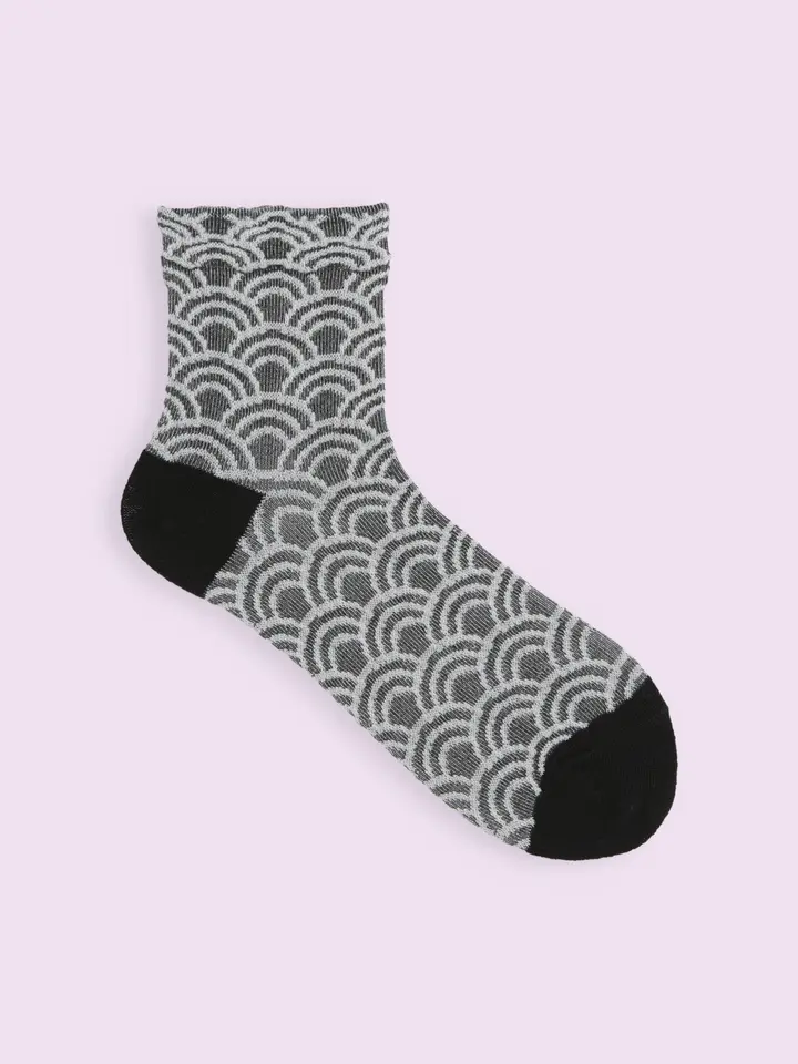 サンガッチョ靴ひも模様ソックス3足セット ずるい