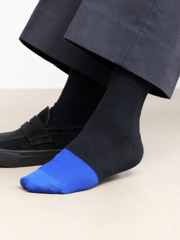 Tabio MEN】つま先DRY綿麻カノコショートソックス ( 062130259