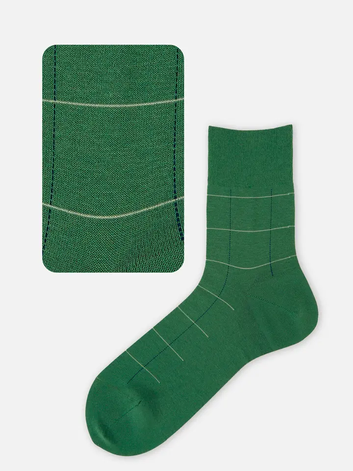 メンズ ウィンドウペイン柄ショートソックス 靴下屋公式通販 Tabio オンラインストア